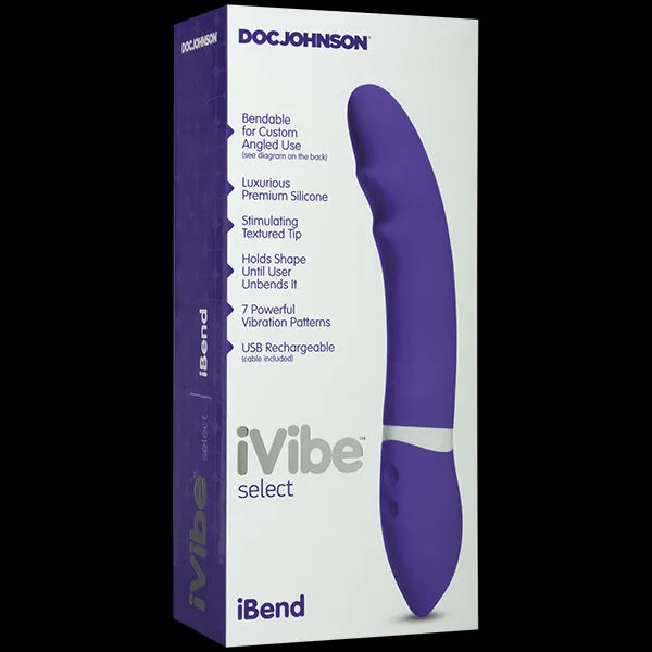 Vibrators Doc Johnson Novelties Ivibe Ibend Purple