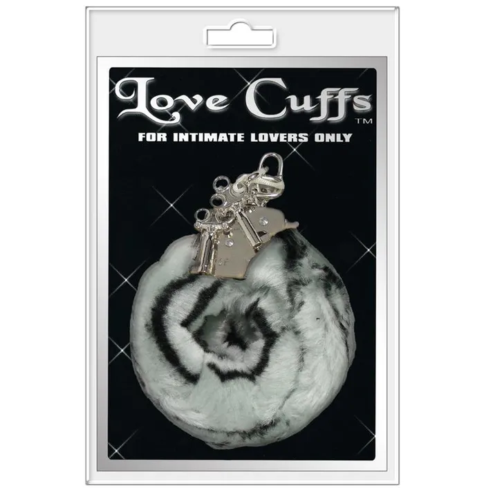 Vibrators Golden Triangle Plush Love Cuffs Zebra