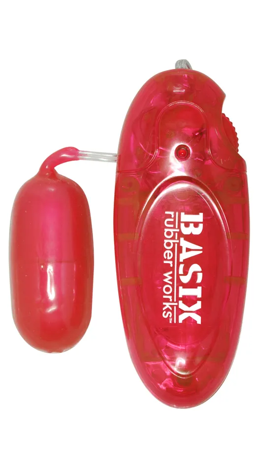 Vibrators Pipedream Products Basix Rubber Works Jelly Egg Red