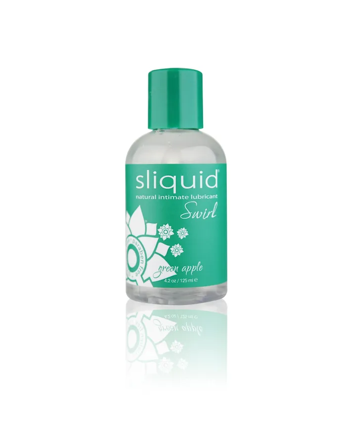 Vibrators SLiquid Lubricants Sliquid Swirl Green Apple 42 Oz