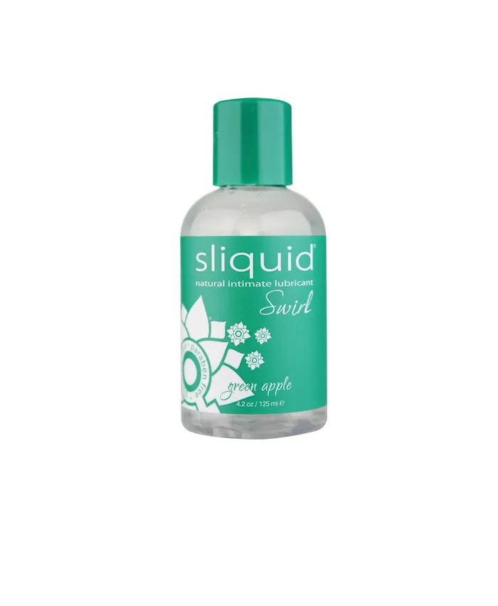 Vibrators SLiquid Lubricants Sliquid Swirl Green Apple 42 Oz
