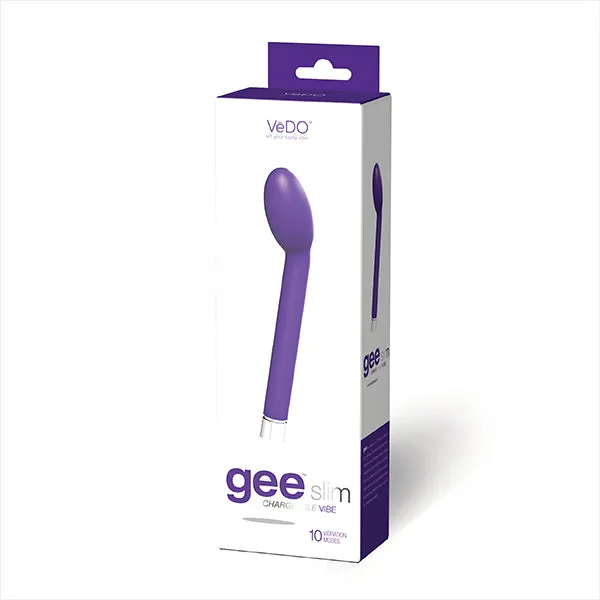 Vibrators Vedo Vedo Geeslim Rechargeable GSpot Vibrator Indigo