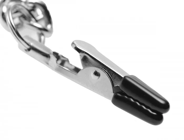 XR Brands Male Sex Toys Master Series Collar WNipple Clit Clamps