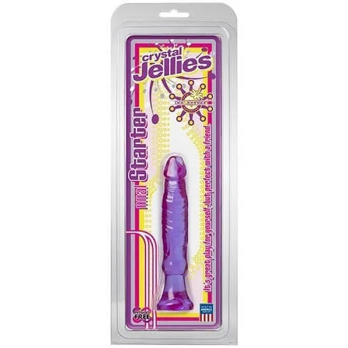 Anal Doc Johnson Doc Johnson Crystal Jellies Anal Starter Dildo 6 InchPurple