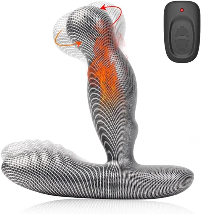 Ancus 316 FunctionsHeat Carbon Fiber Textured Heated 360 Rotating Prostate Anal Massager Levett Male Sex Toys