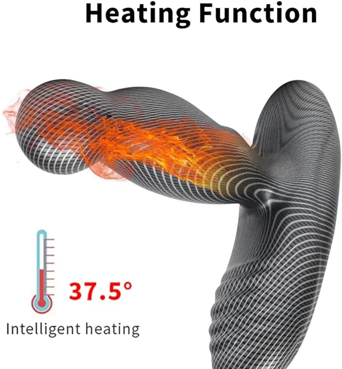 Ancus 316 FunctionsHeat Carbon Fiber Textured Heated 360 Rotating Prostate Anal Massager Levett Male Sex Toys