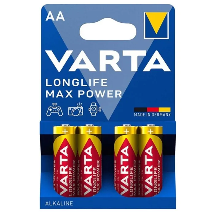 BATTERIA ALCALINE VARTA MAX POWER AA LR6 4 UNIT VARTA Male Sex Toys