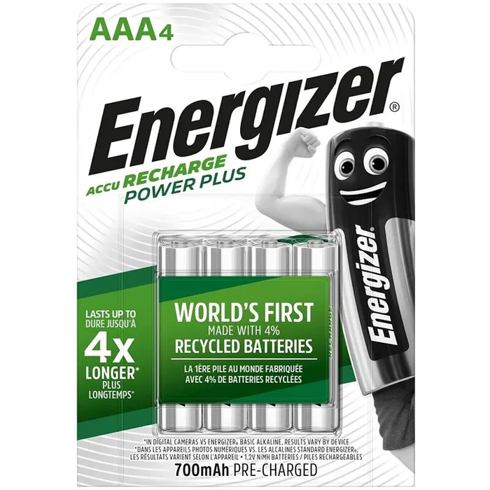 ENERGIZER RECHARGEABLE BATTERIES AAA4 BLISTER 4 ENERGIZER Female Sex Toys