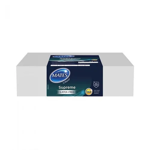 Enhancers Mates Mates Supreme Condom BX144 Clinic Pack Enhancers Mates Mates Supreme Condom BX144 Clinic Pack