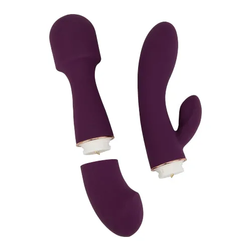 Female Sex Toys Loving Joy Loving Joy DUA Interchangeable Vibrator with 2 Attachments
