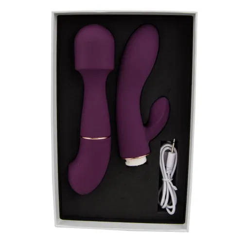 Female Sex Toys Loving Joy Loving Joy DUA Interchangeable Vibrator with 2 Attachments