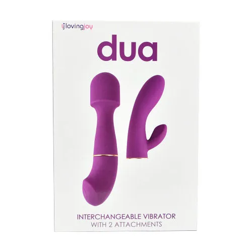 Female Sex Toys Loving Joy Loving Joy DUA Interchangeable Vibrator with 2 Attachments