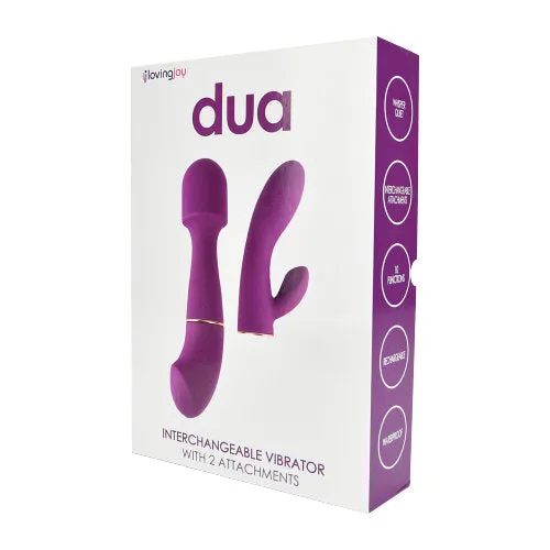 Female Sex Toys Loving Joy Loving Joy DUA Interchangeable Vibrator with 2 Attachments