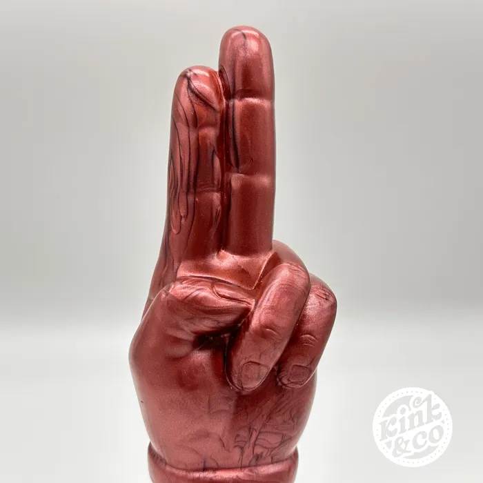 Fist Fingers Silicone Dildo with Suction Cup Base KinkCo Female Sex Toys