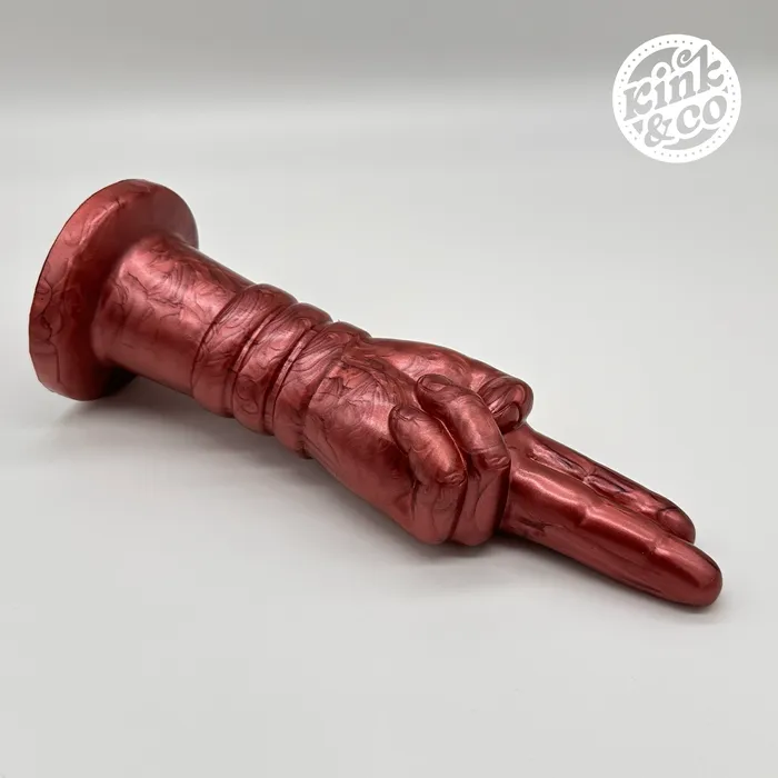 Fist Fingers Silicone Dildo with Suction Cup Base KinkCo Female Sex Toys