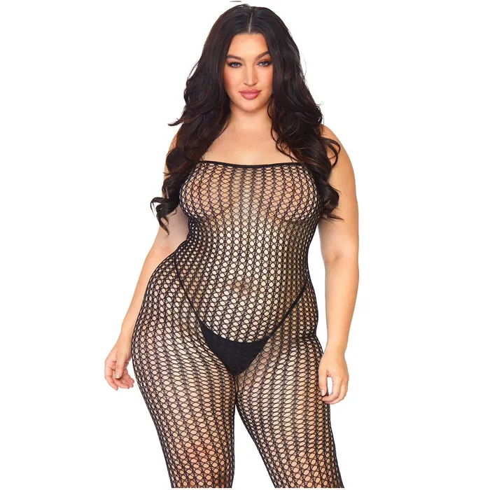 Leg Avenue Seamless Crochet Bodystocking Plus Size Leg Avenue Plus Size