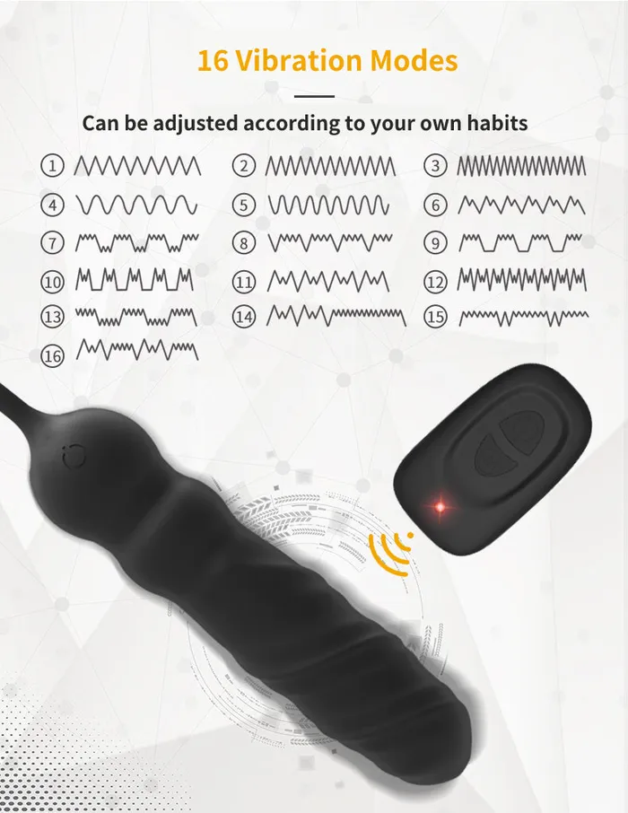 Levett Male Sex Toys Binus Anal Plug Small Stick16 Vibration Function