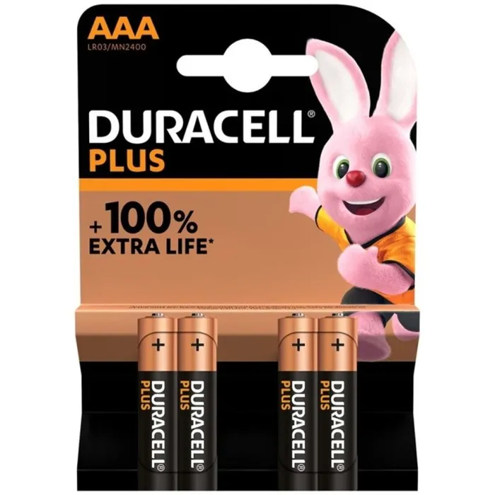 Male Sex Toys DURACELL DURACELL PLUS POWER 100 BATTERIA ALCALINA AAA LR03 4 UNIT Male Sex Toys DURACELL DURACELL PLUS POWER 100 BATTERIA ALCALINA AAA LR03 4 UNIT