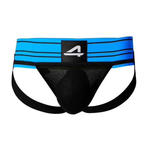 Mens Underwear Cut 4 Men C4M Rugby Jockstrap Electric Blue Large