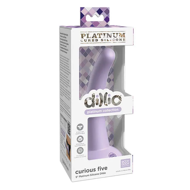 Pipedream Dildos Dillio Platinum 5 Curious Five Silicone Dildo