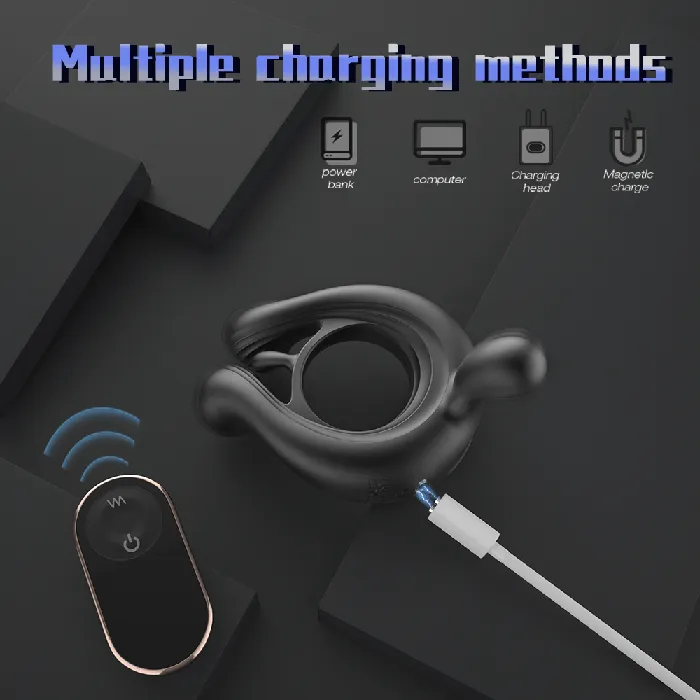 Amante Clit Teasing Ball Massaging Double Head Cock Ring TooTimidcom Male Sex Toys