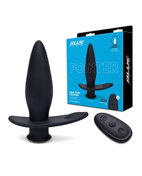 Anal Electric Eel Blue Line Vibrating Anal Plug Pointer Wremote