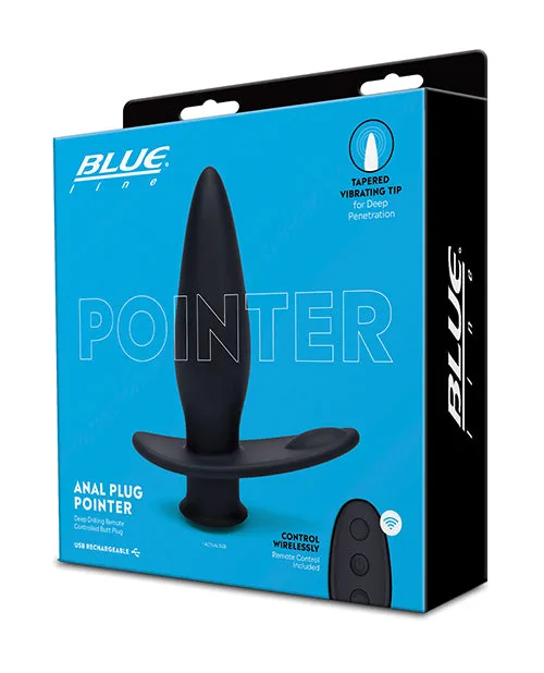 Anal Electric Eel Blue Line Vibrating Anal Plug Pointer Wremote