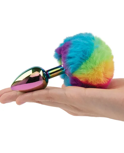 Anal Electric Eel Gemsations 295 Metal Bunny Tail Rainbow Butt Plug Anal Electric Eel Gemsations 295 Metal Bunny Tail Rainbow Butt Plug