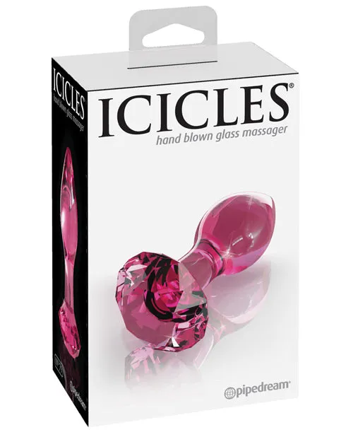 Anal Pipedream Icicles No 79 Hand Blown Glass Diamond Butt Plug