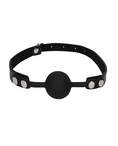 Anal Shots Shots Ouch Black White Silicone Ball Gag