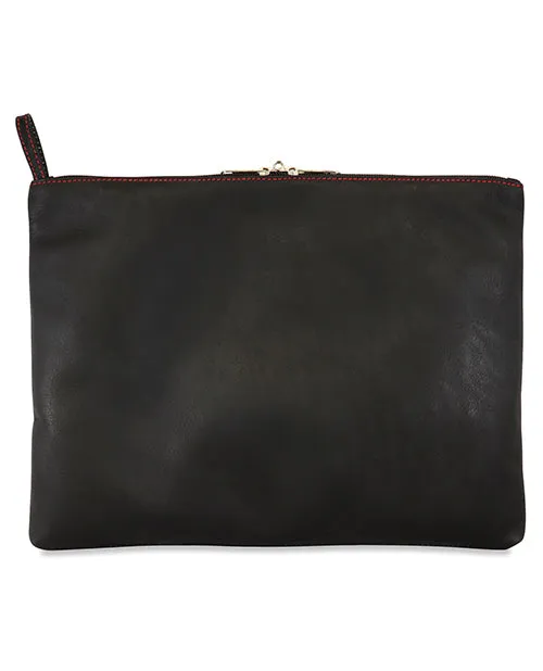 Anal Sultra Sultra Leather Toy Bag Wlockable Pullers Inside Pockets Black