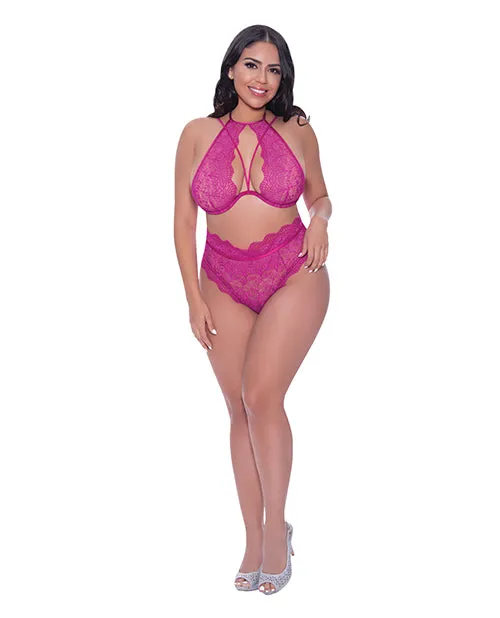 Berrylicious Lace Halter Top Panty Pink Magic Silk Vibrators Berrylicious Lace Halter Top Panty Pink Magic Silk Vibrators
