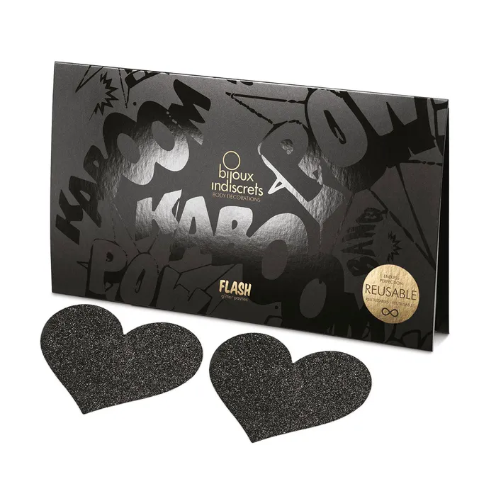 Bijoux Indiscrets Anal Bijoux Indiscrets Flash Pastie Heart Black