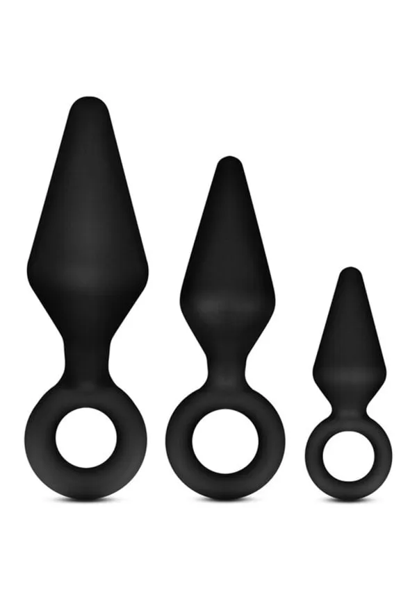 Blush Anal Blush Anal Adventures Platinum Silicone Loop Plug Kit