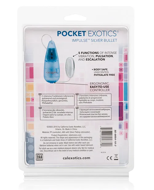 CalExotics Impulse Pocket Paks Wsilver Bullet Female Sex Toys
