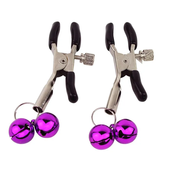 Dark Amour Nipple Clamps with Bells Dark Amour Female Sex Toys
