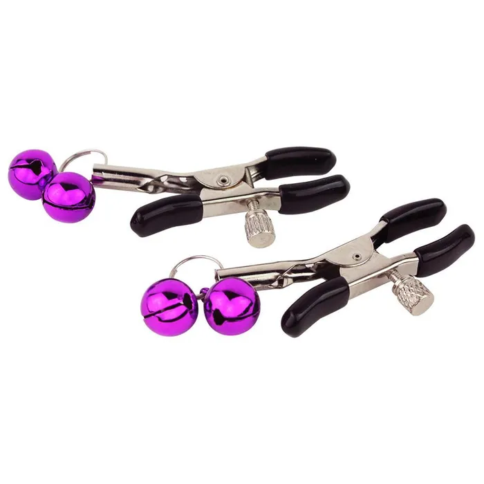 Dark Amour Nipple Clamps with Bells Dark Amour Female Sex Toys Dark Amour Nipple Clamps with Bells Dark Amour Female Sex Toys