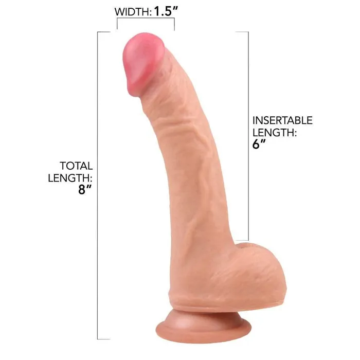 Dildos Pink BOB Ultra Real Silicone Suction Cup Dildo