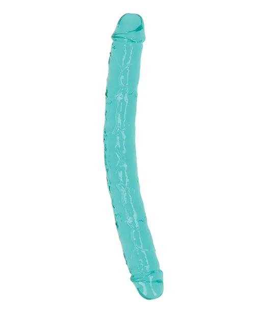 Dildos Shots Shots Realrock Crystal Clear 14 Double Dildo