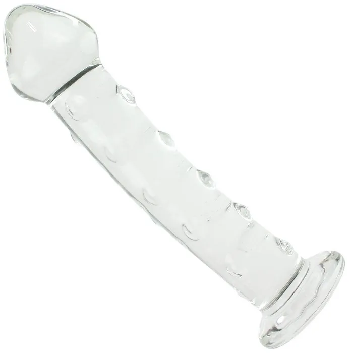 Elegant Glass Massager Stimulating Textures Pink BOB Anal