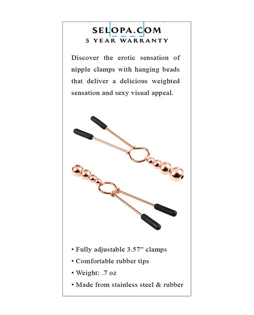 Evolved Anal Selopa Beaded Nipple Clamps