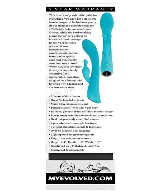 Evolved Aqua Bunny Evolved Vibrators