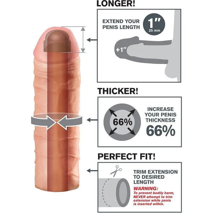 Female Sex Toys Pipe Dream Mega Girth Extender 66 Increase in Girth