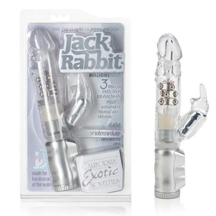Female Sex Toys Waterproof Clear Jack Rabbit California Exotics