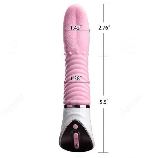 Funzze Female Sex Toys Heating Tongue Vibrator