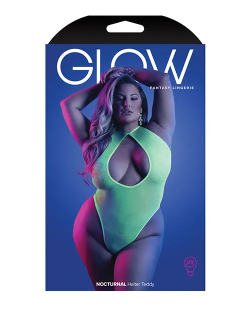 Glow Nocturnal Halter Teddy Neon Chartreuse Fantasy Lingerie Dildos Glow Nocturnal Halter Teddy Neon Chartreuse Fantasy Lingerie Dildos