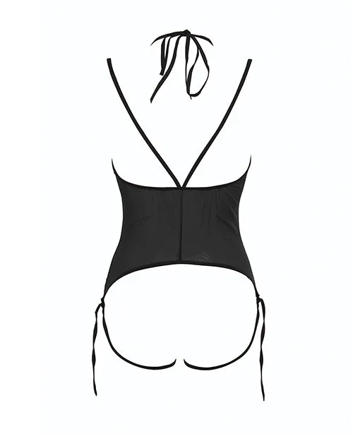 Hosiery Allure Lingerie Allure Angelina Sheer Mesh Under Bust Teddy