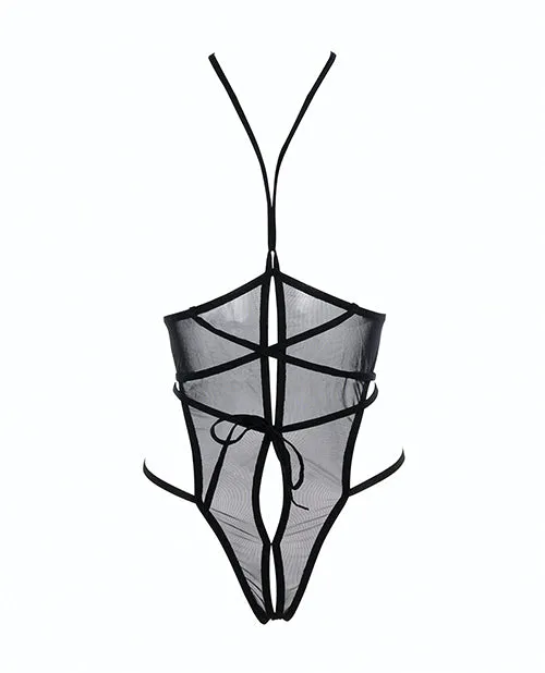 Male Sex Toys Allure Lingerie Allure Nicola Open Cup Mesh Teddy