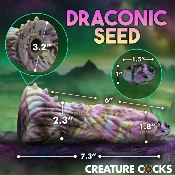 Male Sex Toys Creature Cocks Creature Cocks Dragon Spawn Ovipositor with Eggs