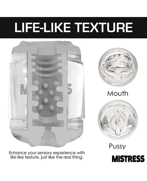 Male Sex Toys Curve Curve Toys Mistress Double Shot Mini Masturbator Mouth Pussy Male Sex Toys Curve Curve Toys Mistress Double Shot Mini Masturbator Mouth Pussy